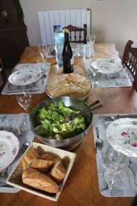 repas des stagiaires avec le formateur